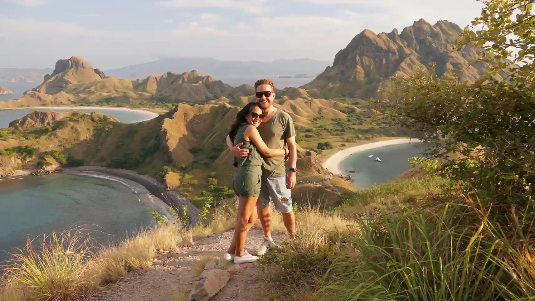 Travellers at the Padar Island viewpoint in Komodo National Park
